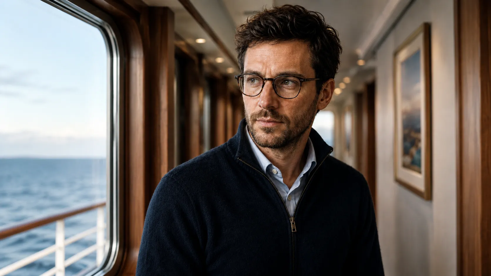 Niklas Danker aboard ship